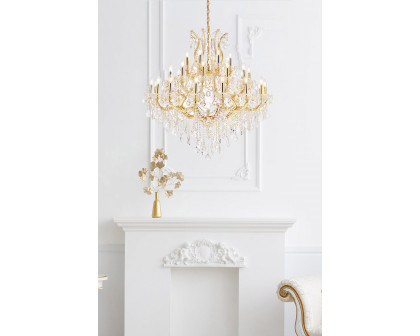 Elegant Maria Theresa 41 Light Chandelier - Gold, L 44" (2800G44G-RC)