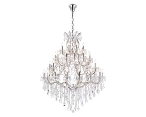 Elegant Maria Theresa 41 Light Chandelier - Chrome, L 46" (2800G46C-RC)