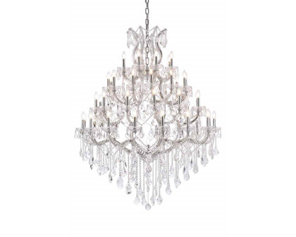 Elegant Maria Theresa 41 Light Chandelier - Chrome, L 46" (2800G46C-RC)