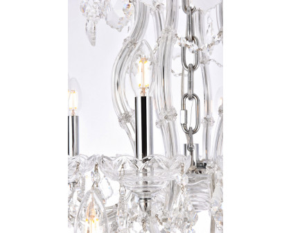 Elegant Maria Theresa 41 Light Chandelier - Chrome, L 46" (2800G46C-RC)