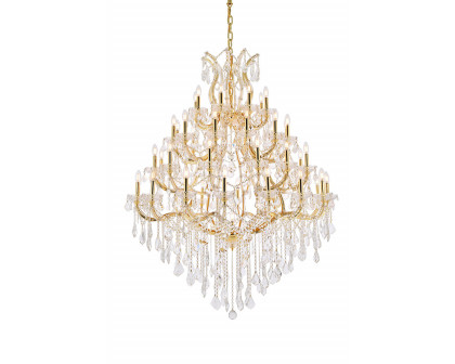 Elegant Maria Theresa 41 Light Chandelier - Gold, L 46" (2800G46G-RC)