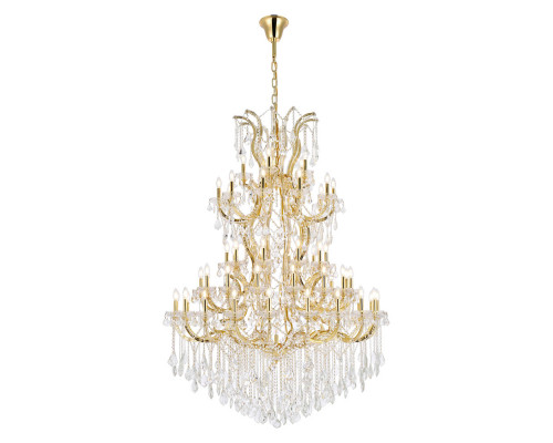 Elegant Maria Theresa 41 Light Chandelier - Gold, L 54" (2800G54G-RC)