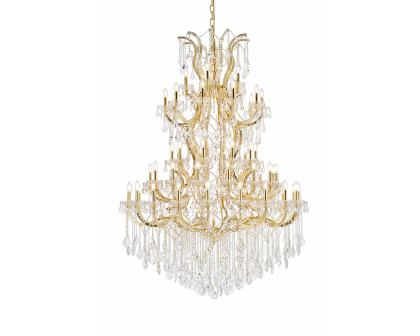 Elegant Maria Theresa 41 Light Chandelier - Gold, L 54" (2800G54G-RC)