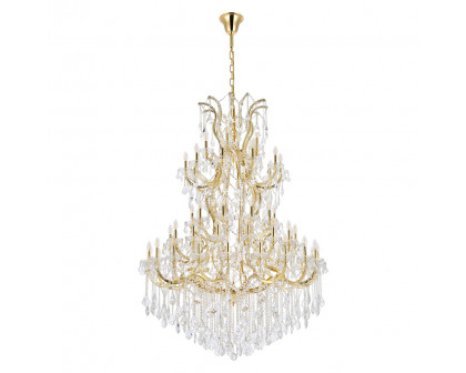 Elegant Maria Theresa 41 Light Chandelier - Gold, L 54" (2800G54G-RC)