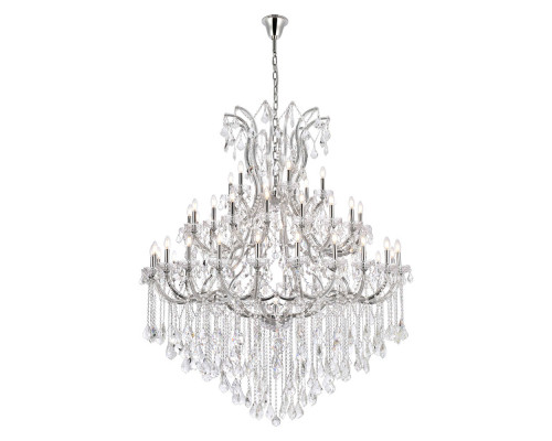 Elegant Maria Theresa 41 Light Chandelier - Chrome, L 60" (2800G60C-RC)