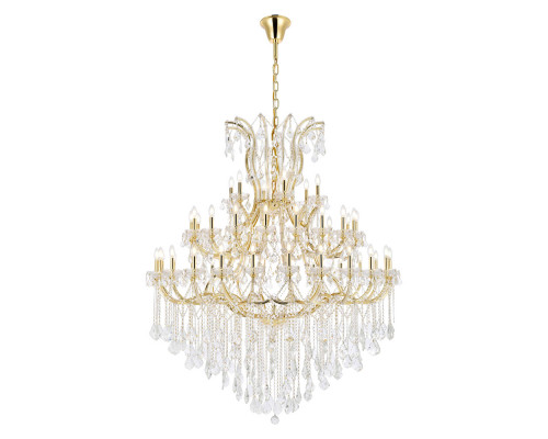 Elegant Maria Theresa 41 Light Chandelier - Gold, L 60" (2800G60G-RC)