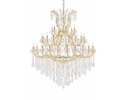 Elegant Maria Theresa 41 Light Chandelier - Gold, L 60" (2800G60G-RC)