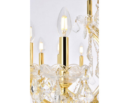 Elegant Maria Theresa 41 Light Chandelier - Gold, L 60" (2800G60G-RC)