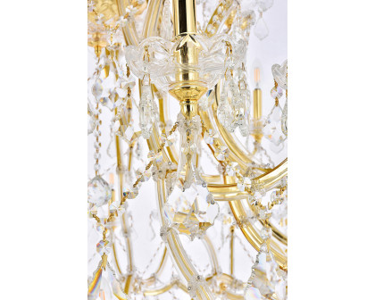 Elegant Maria Theresa 41 Light Chandelier - Gold, L 60" (2800G60G-RC)