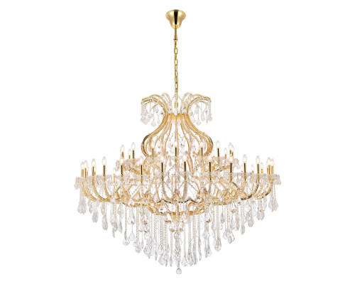 Elegant Maria Theresa 41 Light Chandelier - Gold, L 72" (2800G72G-RC)