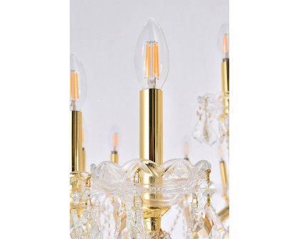 Elegant Maria Theresa 41 Light Chandelier - Gold, L 72" (2800G72G-RC)