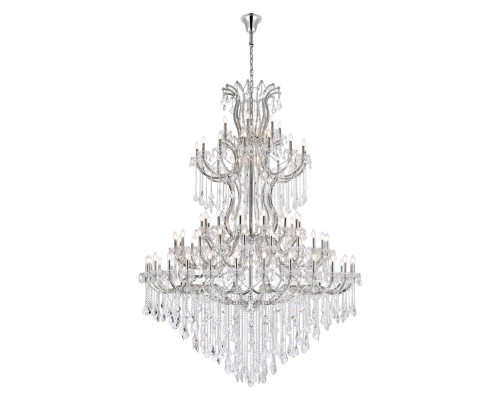 Elegant Maria Theresa 41 Light Chandelier - Chrome, L 72" (2800G96C-RC)