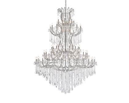 Elegant Maria Theresa 41 Light Chandelier - Chrome, L 72" (2800G96C-RC)