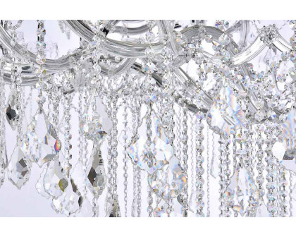 Elegant Maria Theresa 41 Light Chandelier - Chrome, L 72" (2800G96C-RC)