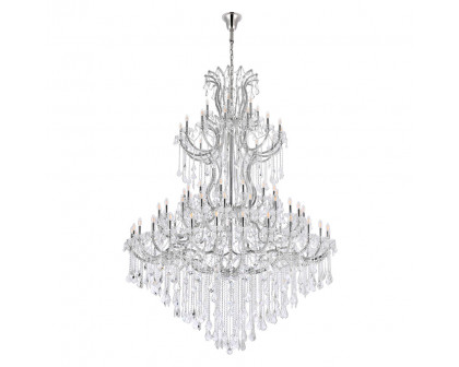 Elegant Maria Theresa 41 Light Chandelier - Chrome, L 72" (2800G96C-RC)