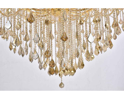 Elegant Maria Theresa 41 Light Chandelier - Gold/Golden Teak, L 72" (2800G96G-GT-RC)