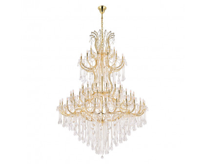 Elegant Maria Theresa 41 Light Chandelier - Gold, L 72" (2800G96G-RC)