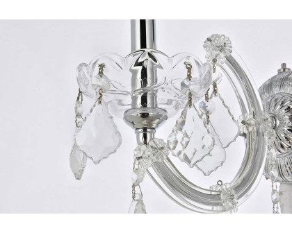 Elegant Maria Theresa 2 Light Wall Sconce - Chrome, L 12" (2800W1C-RC)