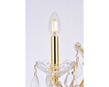 Elegant Maria Theresa 2 Light Wall Sconce - Gold, L 12" (2800W1G-RC)