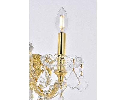 Elegant Maria Theresa 2 Light Wall Sconce - Gold, L 16" (2800W2G-RC)