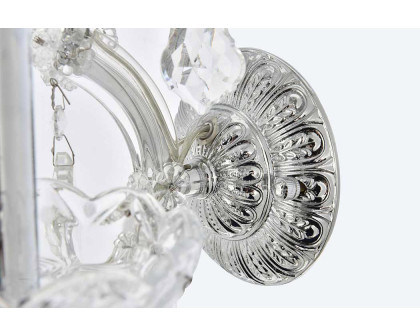 Elegant Maria Theresa 2 Light Wall Sconce - Chrome, L 19" (2800W3C-RC)