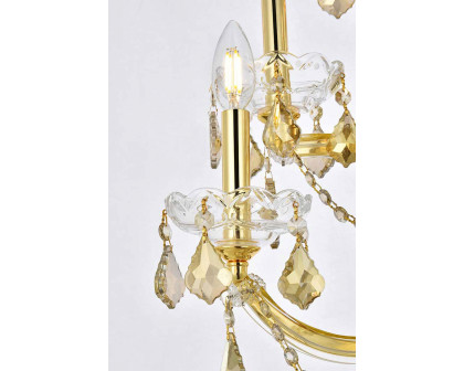 Elegant Maria Theresa 2 Light Wall Sconce - Gold/Golden Teak, L 29.5" (2800W5G-GT-RC)