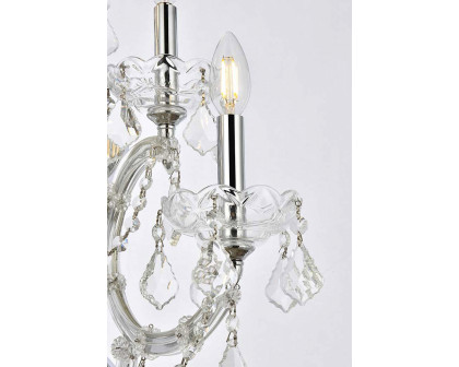 Elegant Maria Theresa 2 Light Wall Sconce - Chrome, L 27" (2800W7C-RC)