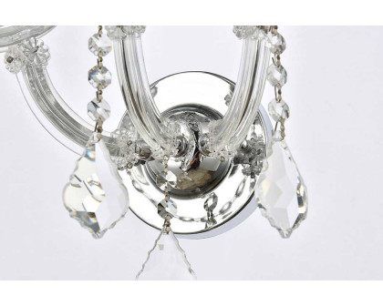 Elegant Maria Theresa 2 Light Wall Sconce - Chrome, L 27" (2800W7C-RC)