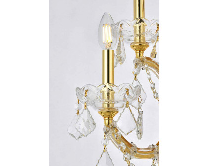 Elegant Maria Theresa 2 Light Wall Sconce - Golden Teak, L 27" (2800W7G-RC)