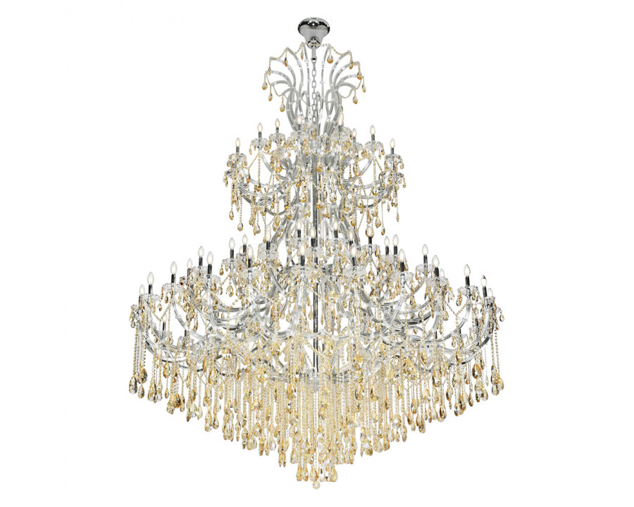 Elegant Chandelier - Chrome/Golden Shadow (2803G120C-GS-RC)