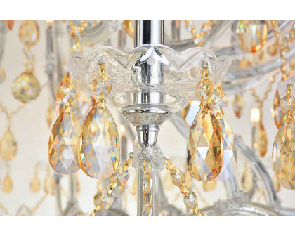 Elegant Chandelier - Chrome/Golden Shadow (2803G120C-GS-RC)