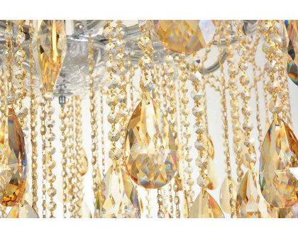 Elegant Chandelier - Chrome/Golden Shadow (2803G120C-GS-RC)