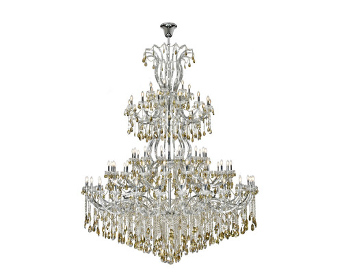 Elegant Chandelier - Chrome/Golden Teak (2803G120C-GT-RC)