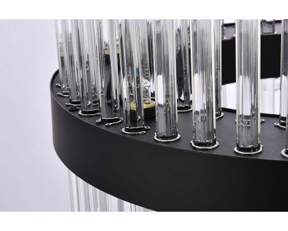 Elegant Chandelier - Black, L 20" (3000D20BK)