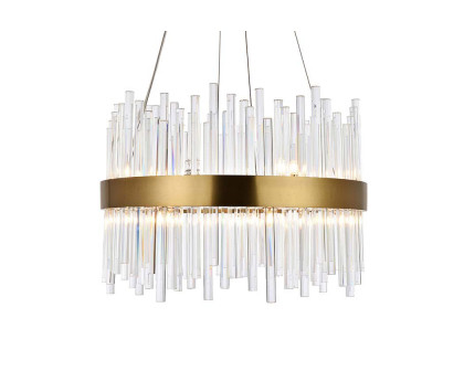 Elegant Chandelier - Gold, L 20" (3000D20G)