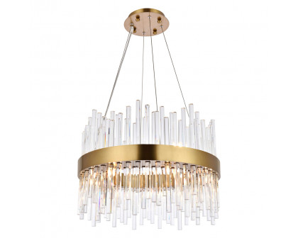 Elegant Chandelier - Gold, L 20" (3000D20G)