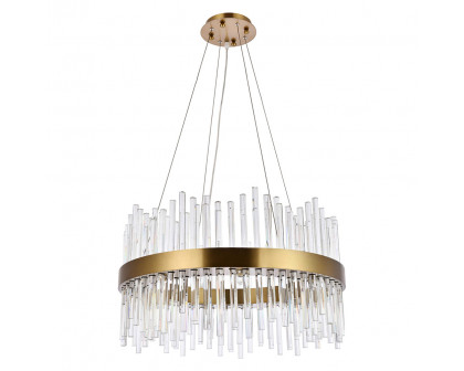 Elegant Chandelier - Gold, L 25" (3000D25G)