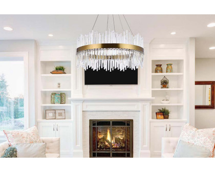 Elegant Chandelier - Gold, L 32" (3000D32G)