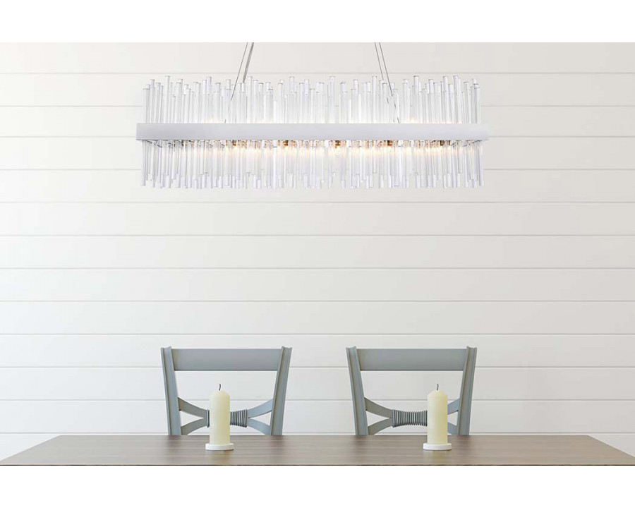 Elegant Chandelier - Chrome, L 42" (3000G42C)