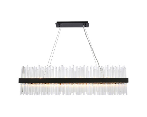 Elegant Chandelier - Black, L 48" (3000G48BK)