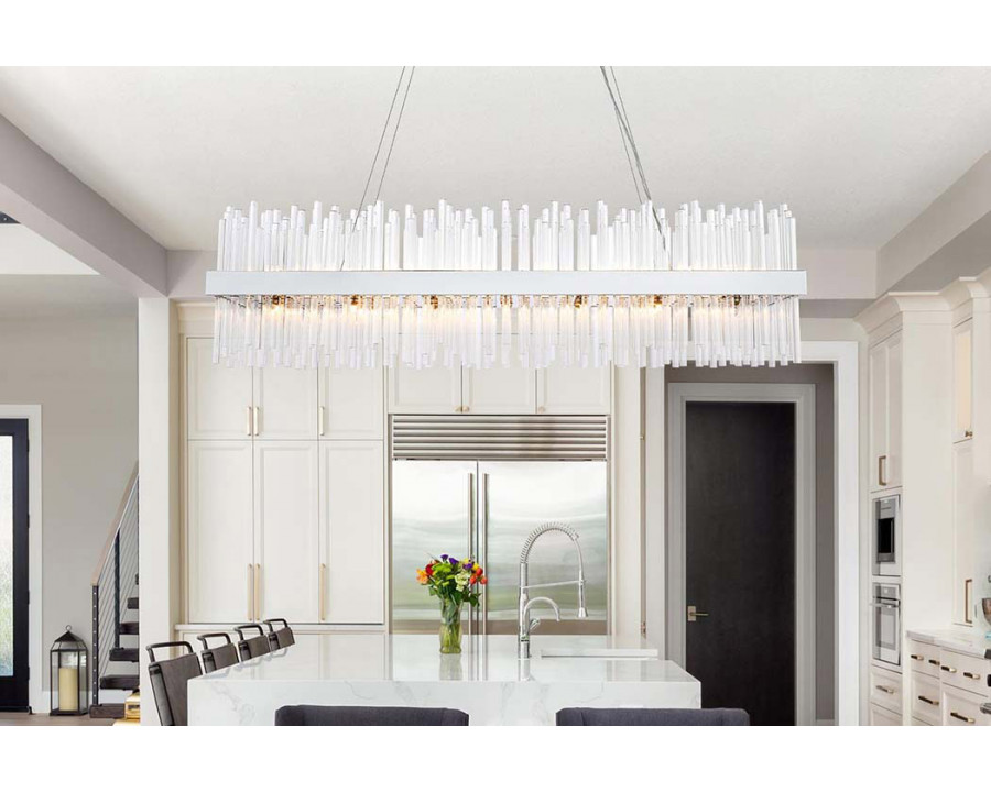 Elegant Chandelier - Chrome, L 48" (3000G48C)