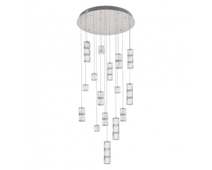 Elegant Pendant - Chrome, L 28" (3500D28C)