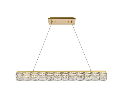 Elegant Valetta Led Chandelier - Gold, L 36" (3501D36G)