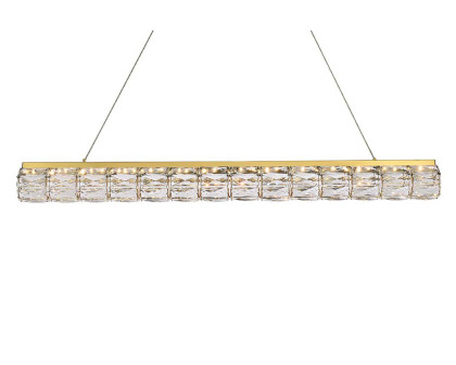 Elegant Valetta Led Chandelier - Gold, L 42" (3501D42G)