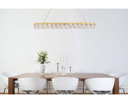 Elegant Valetta Led Chandelier - Gold, L 42" (3501D42G)