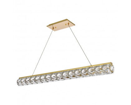 Elegant Valetta Led Chandelier - Gold, L 48" (3501D48G)