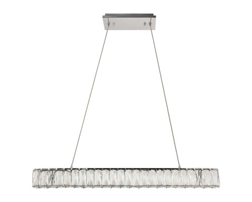 Elegant Monroe Led Chandelier - Chrome, L 31" (3502D31C)