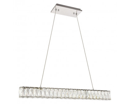 Elegant Monroe Led Chandelier - Chrome, L 31" (3502D31C)