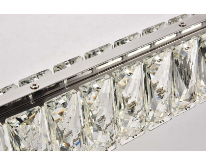 Elegant Monroe Led Chandelier - Chrome, L 31" (3502D31C)