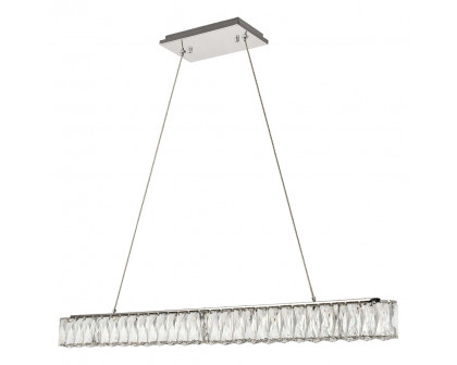 Elegant Monroe Led Chandelier - Chrome, L 38" (3502D38C)